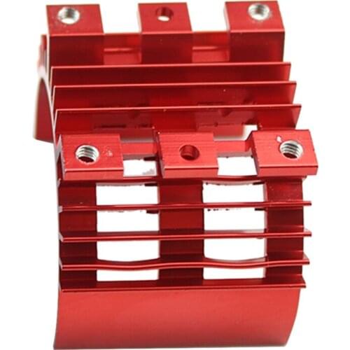 For WLtoys 144001 1/14 4WD RC Off Road Car Parts Upgrade Car Motor Metal Radiator Part Red