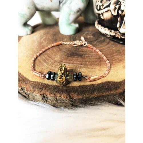 Dr Stone Natural Stone Women 'S Quartz and Hematite Stone Bracelet NRS883 372888555