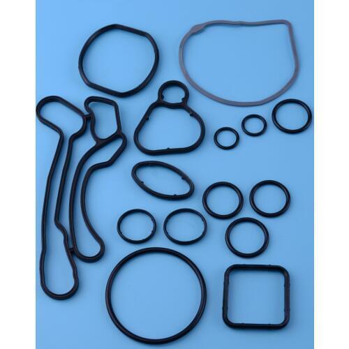 DWCX Engine Oil Cooler Gasket Seal Full Suit 55571687 55353322 55355603 Fit For Chevrolet Pontiac Aveo Cruze Sonic aturn Astra