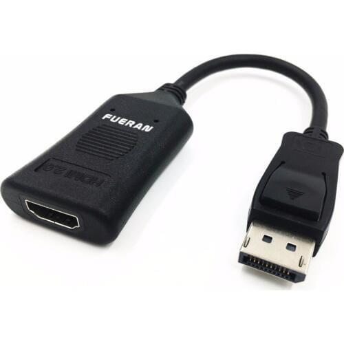 HDMI Adapter - Active Mode DisplayPort to HDMI Male to Female Adapter Supports Ultra High Definition Six Screen Outp 4K@ 60Hz