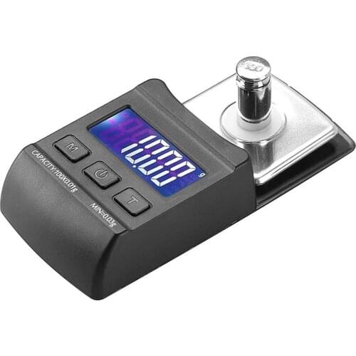 Digital Turntable Phono Cartridge Pressure Gauge 100G/0.01G Low Pressure Recording Scale Force LCD Display