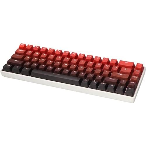 Red Black Gradient Keycaps For Cherry Mx Gateron Kailh Box TTC Switch Mechanical Keyboard 68 87 104 OEM Profile PBT Key Caps