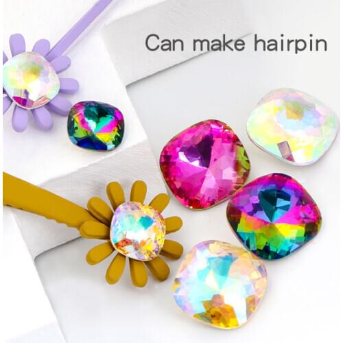 Astrobox New High Quality Fat Square Rhinestone Crystal Stone DIY Clothing & Accessories K9 Glass Crystal DIY Jewelry Making