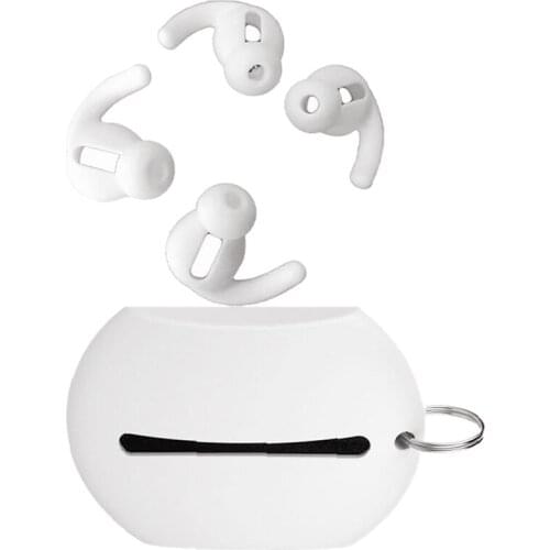 Top Deals Silicone In-Ear Headset Earbuds Cover for Xiaomi Airdots Pro 2 Air 2S TWS Earphone Case Eartips Hook for Airdots