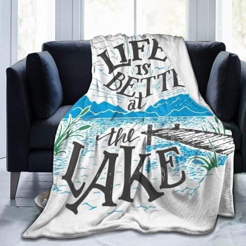 Nordic Winter Bedroom Bed Sleep Body Keep Warm Blanket Living Room Sofa Home Decoration Large Flannel Printed Pattern Blankets