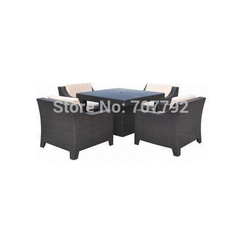 New product outdoor furniture rattan dinning table and chair