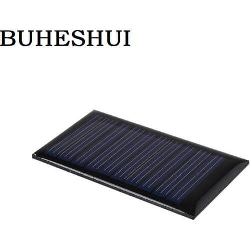 BUHESHUI Wholesale 1000pcs Mini 0.15W 5V Solar Panel Solar Cell Battery Charger For 3.7V Battery Polycrystalline Epoxy 53*30MM