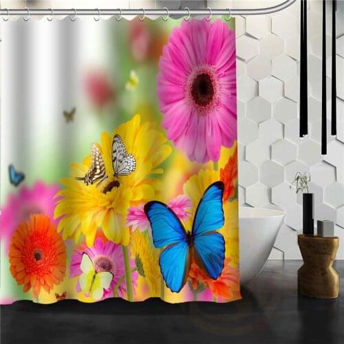 Custom Butterfly New Unique Design Creative Home Bathroom Shower Curtain beautiful For your family Curtains for bath