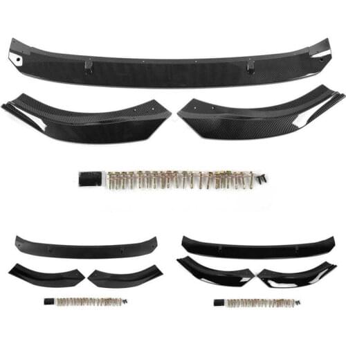 Front Spoiler for MK8 K·SEEK DESIGN Front Bumper Splitter Lip Spoiler Fit for MK8 Standard 2021+ Bumper Protector