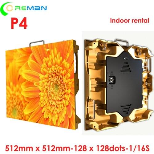 Manufacturer sale p4 smd full color lighting led flat panel indoor good price rental advertisement led display P3 P4