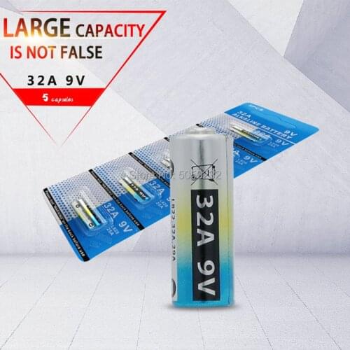5pcs/lot High quality 29A 32A 9V L822 Alkaline battery Doorbell Alarm battery Remote Control Batteries