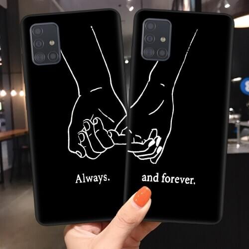 Girls Bff Best Friends Forever Soft Silicone Phone Cases Cover For Samsung S20 Ultra Plus A51 A71 Note 10 Pro Lite Couples Shell