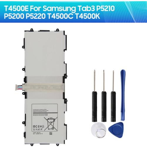 SAMSUNG Original Battery T4500C T4500E T4500K For Samsung GALAXY Tab3 P5210 P5200 P5220 Authentic Tablet Battery 6800mAh