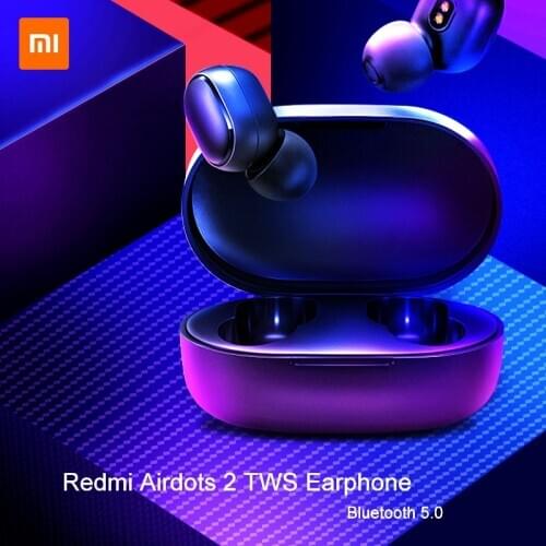 Xiaomi Redmi AirDots 2 TWS Earphones Bluetooth 5.0 Wireless Headset With Mic Reduction Noise AI Control Handsfree Earbuds