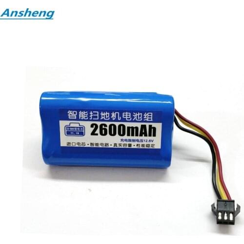 Ansheng High Quality 12.6V 2600mAh battery for Ecovacs TCR360 D36A/B/C/E DA611 DB35 DA60