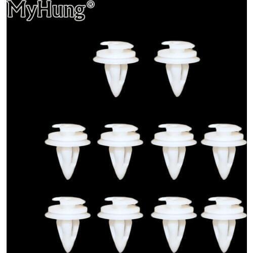 10x New Door Trim Panel Clip Push-Type Retainer 51411973500 for BMW E34 E39 E46 E36 E38 E52 E53 E70 X5 Z3 10mm hole car styling