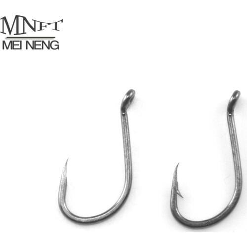 MNFT Wholesale 200Pcs High Carbon Steel Carp Barbless Fishing Hook Size 6 7 8# Barbed Fishhook Tackle