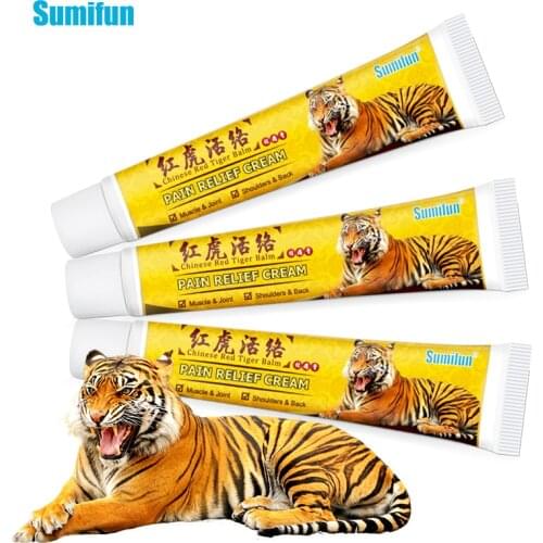Sumifun 3Pcs Red Tiger Pain Relief Cream for Rheumatoid Neck Shoulder Muscle Neuralgia Acid Joint Arthritis Ointment