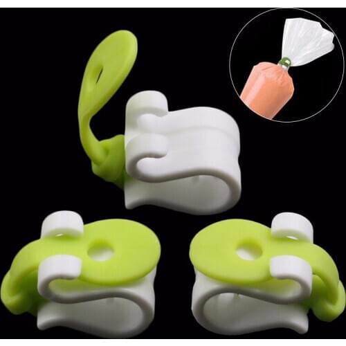 3Pcs Cake Decorating Bag Clips Frosting Piping Bags Icing Cake Cupcakes Ice Piping Bag Buckles Reusable Baking Tools
