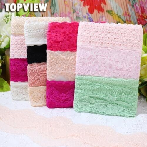 50yard/lot 3-6cm mix design lace fabric ribbon border lace trim sewing material accessories free shipping