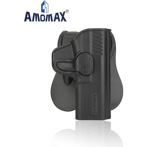 AMOMAX Level II Tactical Polymer Competitive Holster | Fits Airsoft Tokyo Marui/WE/VFC airsoft | Smith & Wesson M&P 9 Series Gun