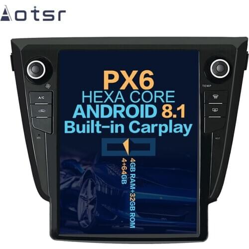 Aotsr Tesla 12.1“ Vertical screen Android 8.1 Car DVD Multimedia player GPS Navigation For NISSAN X-TRAIL 2014 -2017 carplay