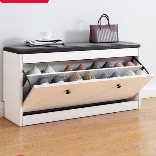 Household Doorstep Shoe Changing Stool Simple Turnover Bucket Small Shoe Rack Shoe Cabinet Shoe Wearing Stool Clothing Store Sit