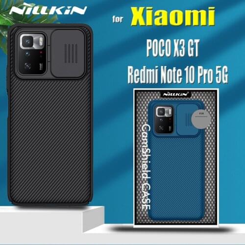 Nillkin Slide Camera Protection Case for Xiaomi Redmi Note 10 Pro 5G China Hard Lens Protect Privacy Nilkin Cover on POCO X3 GT