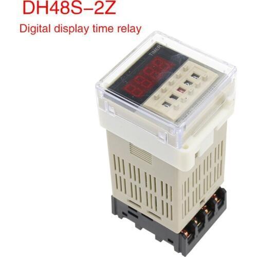 Dh48s-2z digital display time relay ac AC220/ dc24/12v time controller timing switch group