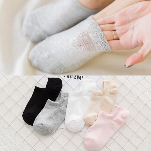 Cotton socks, new summer fresh womens mesh socks, breathable womens socks, hole-eye socks