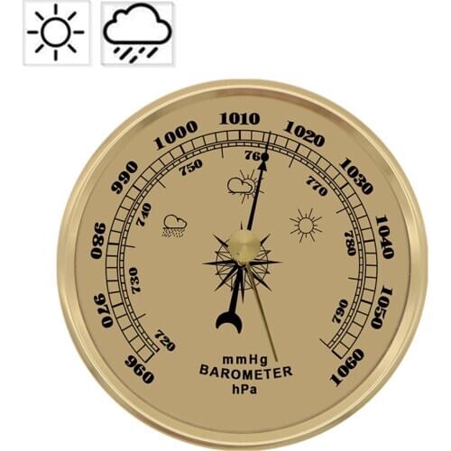 Wall Mounted Household Barometer Air Pressure Gauge Air Weather Instrument Barometer Weather Barometer Tools High Accuracy