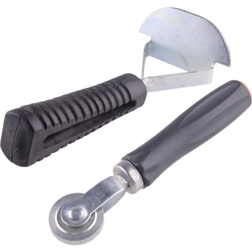 New Auto Tyre Puncture Patch Bearing Roller Stitcher Liner Scraper Repair Tools Universal