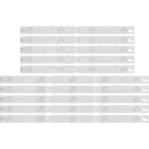 New Kit 10 PCS LED Backlight Strip For ZLE60600-AB 43GFB6627 2015ARC430_3228_R04 L05_REV1.0_150716 LM41-00174A LM41-00173A