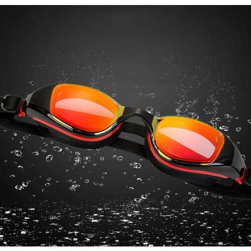 Professional Outdoor Swimming Glasses Large Frame Plating Swimming Goggles Anti-fog Waterproof UV Swim Glasses for Men Women