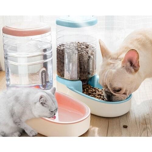 Pawstrip 3.8LAutomatic Pet Feeder Dog Water Dispenser Large Capacity Dog Water Bottle Dispenser Dog Food Bowl Cat Water Fountain
