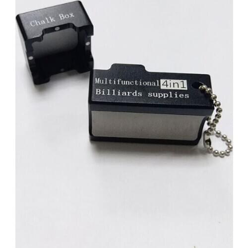 Portable Multi Functional 4 in1 Billiard Chalk Holder Tip Shaper Repair Tool Tip Tool Trimmer Shaper Tapper Repair Tool