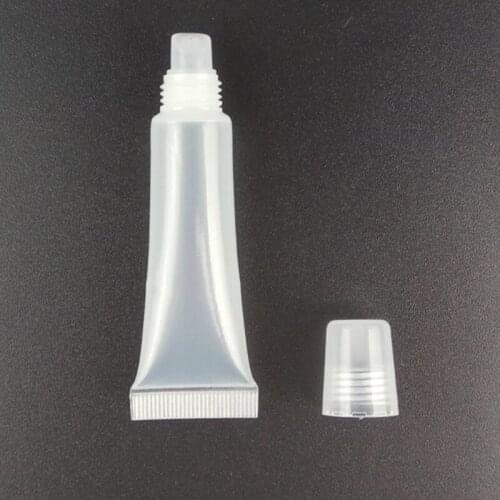 200pcs 5ml 8ML 10ml 15ml Empty Lipstick Tube,Lip Balm Soft Hose,Makeup Clear Plastic Lip Gloss Container