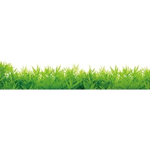 DIY Green Grass Wall Sticker Removable Wall Decor Waterproof Bedroom Mural Decal
