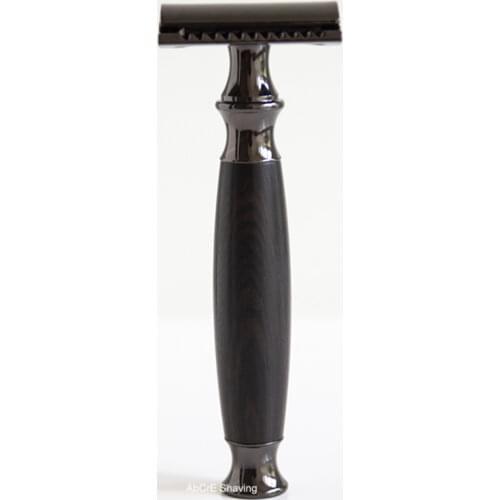 Sandal Wood Razor Mens Beard Shaving Kit Pivoting Head DE Safety Blade Grooming Tool Sheath/Carton Packing