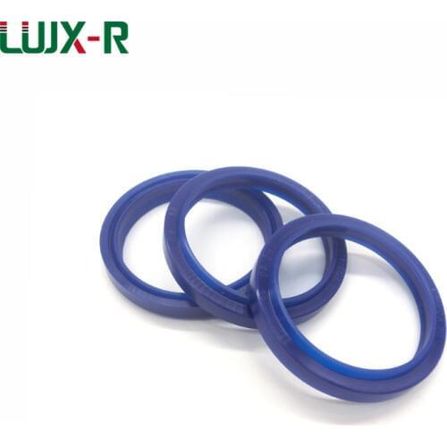 LUJX-R 2pcs DHS Wiper Seal Dust Proof Ring Polyurethane Hydraulic Oil Seal Ram Cylinder Piston Gasket Pneumatic Rod Seals Ring