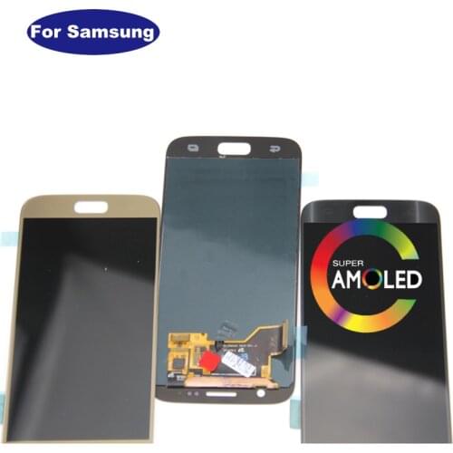 Super AMOLED Screen For SAMSUNG Galaxy S7 LCD Display G930 G930F G930A Touch Digitizer Assembly S7 lcd display