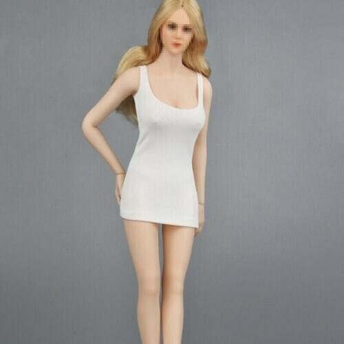 IN STOCK 1/6 Female Low Cut Short Dress Casual Skirt Fit 12'' Ph JO Figure