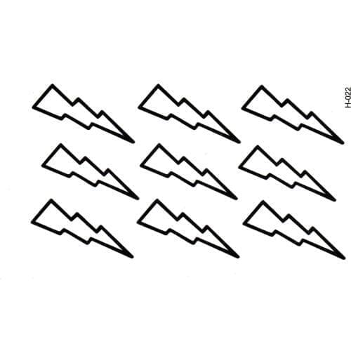 Pattern Temporary Tatto Waterproof Men Temporary10.5*6cm lightning Tattoo Arm Sticker Sleeve Body Tattoo Shoulder Tattoos