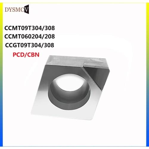 2PCS CCGT09T308 CCGT060204 CCMT PCD CBN insert diamond tool high hardness cutting insert for CNC lathe