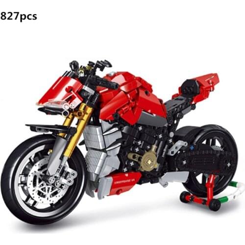 High-tech Creator Expert Speed Racing Ducatis Motorcycle Building Blocks Simulation Model Kit Bricks Off-Road Vehicle Kids Toys
