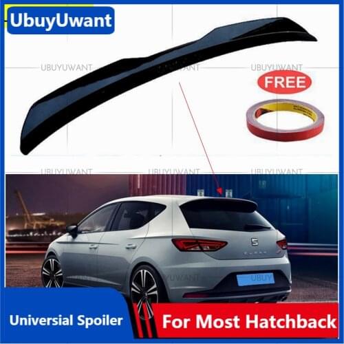 UBUYUWANT Rear Roof Spoiler For 2012-2020 Seat Leon 5F FR MK3 Universal Spoiler High Quality ABS Car Tail Wing For VW MK5 GTI