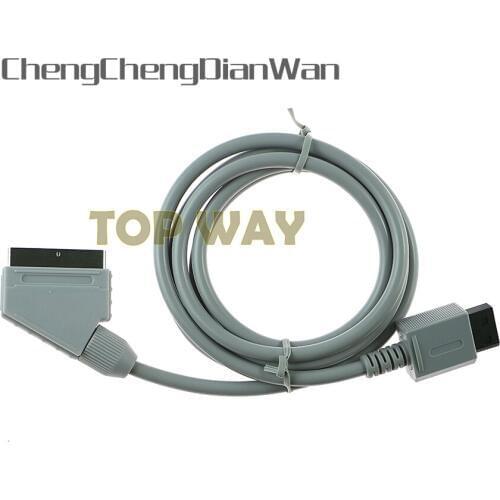 ChengChengDianWan High Quality Connectors RGB Scart Cable For Nintendo Wii HD HDTV AV Cord Cable For Wii NTSC