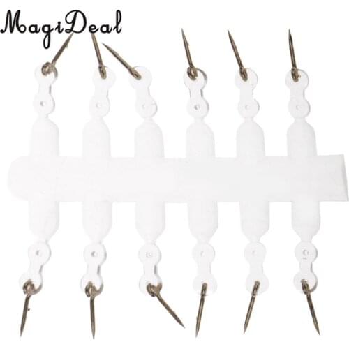 12pcs 10mm Stainless Steel Bait Spikes Silicone Ring for Hair Rigs Hooks Fishing Accessories Boilie Maggots Corn Cocktail Bait