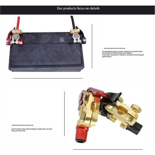 2x Battery Brass Terminal Quick Release Adjustment Disconnect Connector Clip Car Ship Pure Copper Battery Clip T3EF