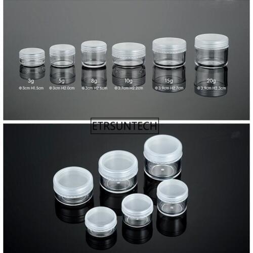3g 5g 8g 10g 15g 20g Empty Cosmetics Containers Empty Sample Jars Cosmetic Jars Containers For Cosmetics Makeup Case F2046